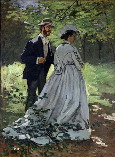 The Promenaders, or Claude Monet Bazille and Camille, 1865 by Claude Monet